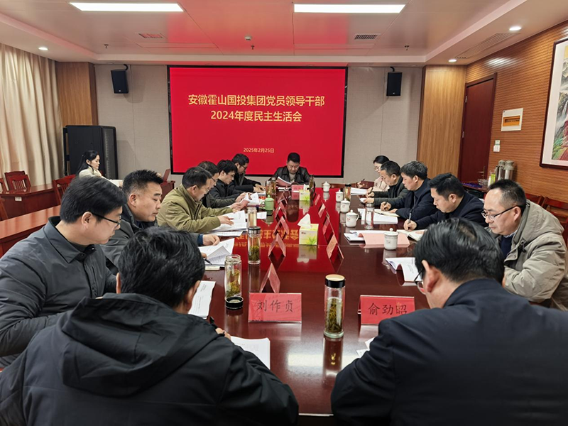 霍山國投集團(tuán)召開黨員領(lǐng)導(dǎo)干部2024年度民主生活會(huì)